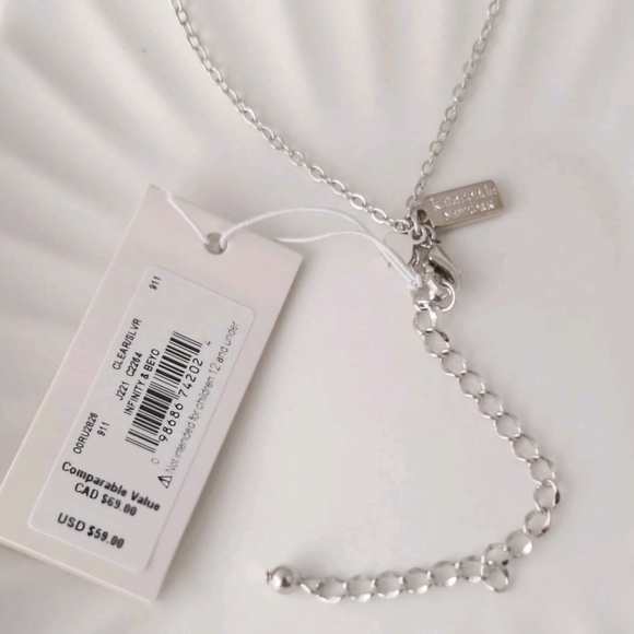 Kate Spade Infinity Beyond Knot Mini Pendent Silver W/ Dusty - Picture 7 of 7
